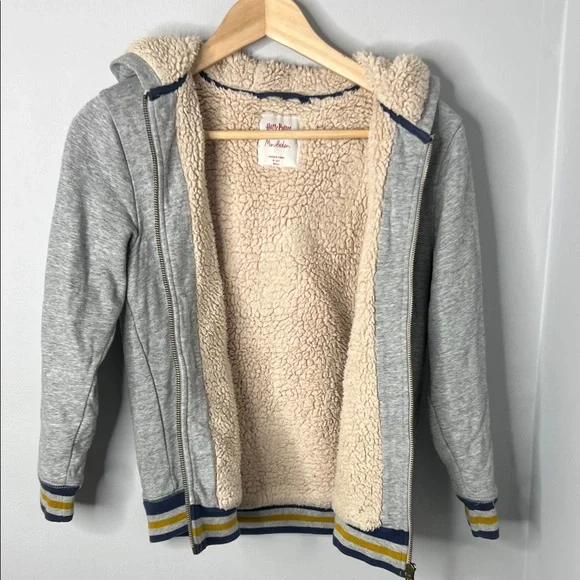Mini Boden Harry Potter Seeker Zip Up Hoodie Sherpa Lined Kids size 9-10 - Picture 7 of 15
